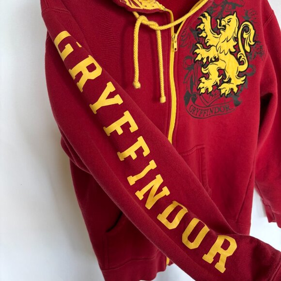 Harry Potter Men's Gryffindor Full Zip Hoodie Size Small EUC - Picture 6 of 10